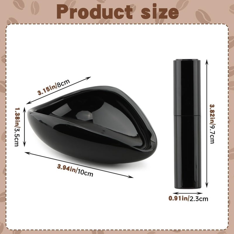 Yonderfume Coffee Bean Dosing Cup and Spray Bottle Set, Ceramic Espresso Dosing Cup Measuring Tray for Coffee Beans and Tea, Espresso Accessories - Image 2